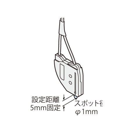 UFDL53 FDL53 FD-L53 PANASONIC Faser für FZ-10, kleine Lichtpunkt, 5 mm, 1 mm spot diam.
