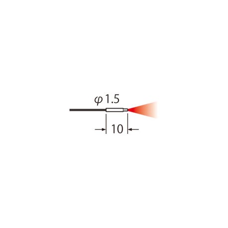 UFDS21 FD-S21 PANASONIC Faser (reflektierende, zylindrisch, ø 1,5 mm, Biegeradius R2, 1m, IP40)