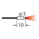UFDS30 FD-S30 PANASONIC Fiber, super quality, diffuse reflective, cylindrical, bending radius R4, 2m, IP 67
