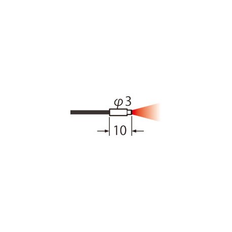 UFDS30 FD-S30 PANASONIC Fiber, super quality, diffuse reflective, cylindrical, bending radius R4, 2m, IP 67