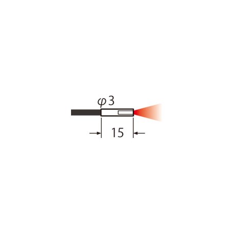 FD-S32W PANASONIC Faser (reflektierende, zylindrisch, ø 3mm, Biegeradius R1, 2m, IP67)