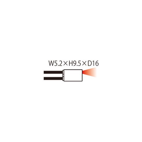 FD-Z50HW PANASONIC Fibra (reflexivo, tipo de feixe estreito, 5,2 x 9,5 x 15mm, topo de detecção, o raio de c..