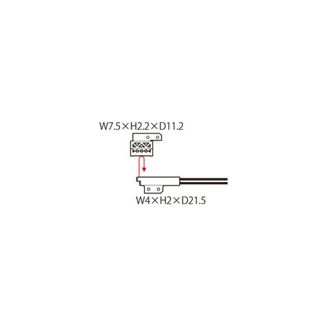 FR-KZ22E PANASONIC Fiber (retroreflective, wafer mapping type, side sensing, 4 x 2 x 21.5mm, bending radius ..