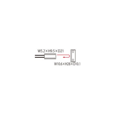 FR-KZ50H PANASONIC Fibra (telas, de feixe estreito, topo de detecção, 5,2 x 9,5 x 21 mm, raio de curvatura R..