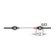 UFT31W FT-31W PANASONIC Faser (thru-beam, Biegeradius R2, M3, 2m, IP67)