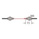 FT-43 PANASONIC Fiber (thru-beam, bending radius R4, M4, 2m, IP67)