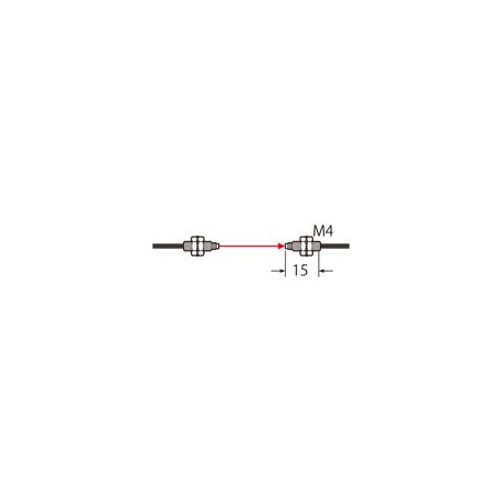 UFT43 FT-43 PANASONIC Fiber (thru-beam, bending radius R4, M4, 2m, IP67)