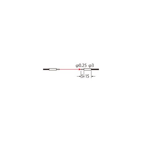 UFTE13 FT-E13 PANASONIC Faser -, Zylinderrollen -, thru-beam-Typ, 0,25 mm ø Hülse, 0,125 mm Durchmesser-Balk..
