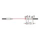 UFTE23 FT-E23 PANASONIC Faser -, Zylinderrollen -, thru-beam type, 0.4 mm Durchmesser-Hülse, 0,25 mm Durchme..