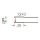 FT-KV26 PANASONIC Fibra (thru-feixe, cilíndricos, de 1,5 x 2mm, de visão lateral, de feixe estreito, o raio ..