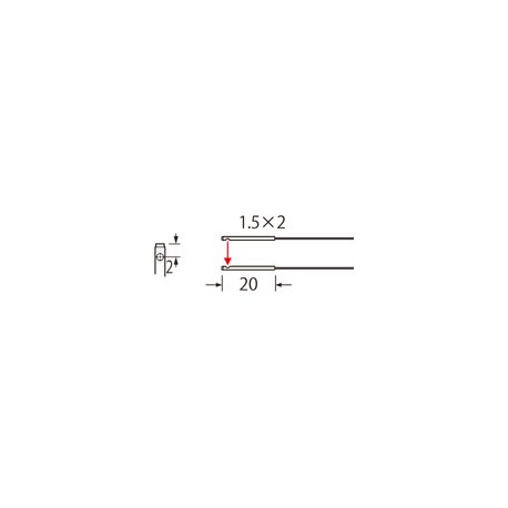 UFTKV26 FT-KV26 PANASONIC Faser (thru-beam, zylindrische, 1.5 x 2mm, side-view, narrow beam, Biegeradius R2,..
