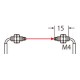 FT-R40 PANASONIC Fibra (thru-feixe, cotovelo-tipo 90°, raio de curvatura R4, M4, 2m, IP67)