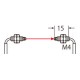 UFTR40 FT-R40 PANASONIC Faser (thru-beam -, Ellenbogen-Typ, 90°, Biegeradius R4, M4, 2m, IP67)