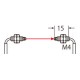 FT-R40 PANASONIC Fiber (thru-beam, elbow-type 90°, bending radius R4, M4, 2m, IP67)