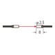UFTS32 FT-S32 PANASONIC Faser (thru-beam, zylindrisch, ø 2,5 mm, Biegeradius von R10, 2m, IP40)