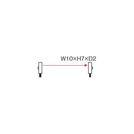 UFTZ20W FT-Z20W PANASONIC Fiber (thru-beam, flat type, 10 x 7 x 2mm, front sensing, with boss, bending radiu..