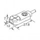 GX-F12A PANASONIC inductive proximity sensor, rectangular shape, 4,0mm, NO, NPN, cable 1m