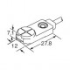 GX-F12B-P PANASONIC inductive proximity sensor, rechteckige Form, 4,0 mm, öffner, PNP, Kabel-1m