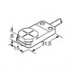UGXF15B GX-F15B PANASONIC Ind. proximity sensor, square type, 5,0mm, NPN, N.C., cable 1m