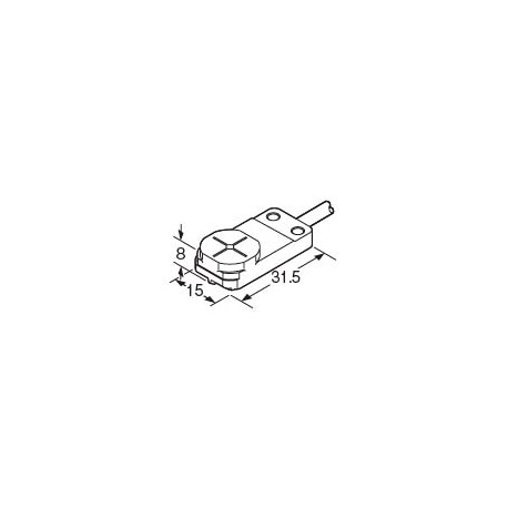 GX-F15B PANASONIC Ind. proximity sensor, square type, 5,0mm, NPN, N.C., cable 1m