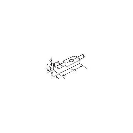 UGXF8BP GX-F8B-P PANASONIC inductive proximity sensor, rectangular shape, 2,5mm, NC, PNP, cable 1m
