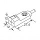 GX-H12A PANASONIC inductivo sensor de proximidad, de forma rectangular, 4,0 mm, NO, NPN, cable de 1m