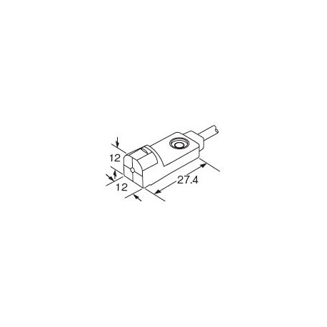 GX-H12A-P PANASONIC inductive proximity sensor, rectangular shape, 4,0mm, NO, PNP, cable 1m