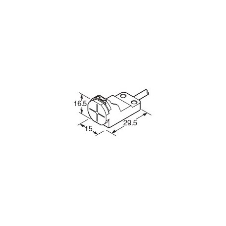 GX-H15A-P PANASONIC Ind. sensor de proximidad, tipo de cuadrado, 5,0 mm, PNP, N. O., cable de 1m