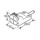 GX-H15B PANASONIC Ind. proximity sensor, square type, 5,0mm, NPN, N.C., cable 1m