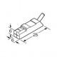 UGXH6BP GX-H6B-P PANASONIC sensor de proximidade indutiva, de forma retangular, 1,6 mm, NC, PNP, cabo de 1m