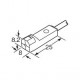 GX-H8A PANASONIC inductive proximity sensor, rectangular shape, 2,5mm, NO, NPN, cable 1m