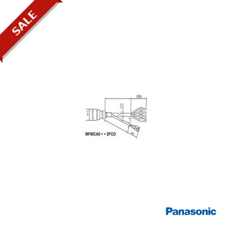 MFMCA0032HCT PANASONIC Motor cable for MINAS A5 servo 3kW-5kW with brake, 200/400V class, shielded, 3 m, usa..