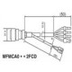 MFMCA0202HCT PANASONIC Cable de Motor para MINAS A5 servo motor de 3 kw-5kW con freno, 200/400V clase, blind..