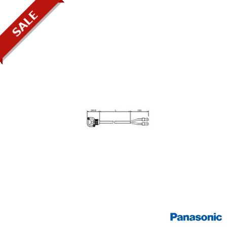 MFMCB0100PJT PANASONIC Câble de frein pour MINAS MPME 50W-750W, MSMF 50W-1000W, blindé, 10m, utilisable avec..