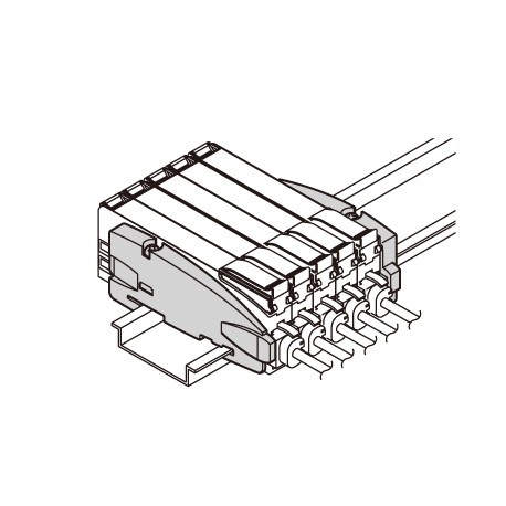 MSDINE MS-DIN-E PANASONIC Controlador de placa de extremidade para o FX-301, HG-S (2 peças)