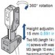 UMSEXL21 MS-EXL2-1 PANASONIC Mounting bracket for EXL200, L-shape