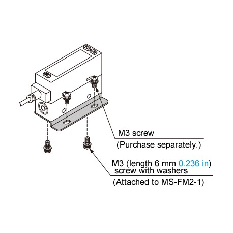 MS-FM2-1 PANASONIC Sensor suporte de montagem