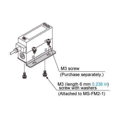 MS-FM2-1 PANASONIC Sensore staffa di montaggio