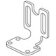 UMSSF2B4 MSSF2B4 MS-SF2B-4 PANASONIC Adapter mounting bracket for SF2A/N / NA40 -- SF2B, rear mounting, 4 pc..