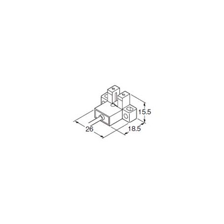 PML44 PM-L44 PANASONIC Sensor fotoelétrico ferradura miniatura, tipo L-, NPN, 5mm, 5-24 VCC, cabo