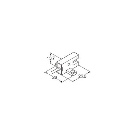 PMT44 PM-T44 PANASONIC * UZJ322 *, tapez u-forme, 5mm, NPN, câble 1m