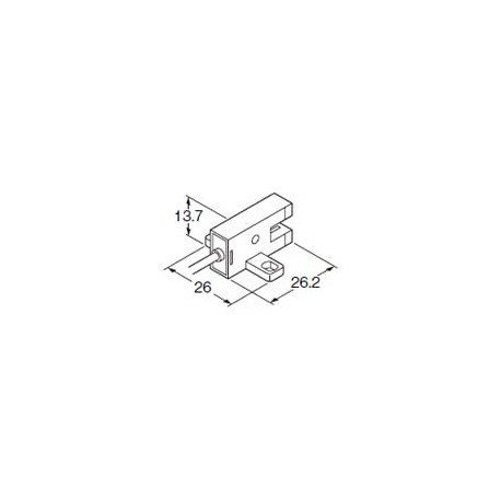 PMT44 PM-T44 PANASONIC * * UZJ322, tipo U, 5mm, NPN, cavo 1m