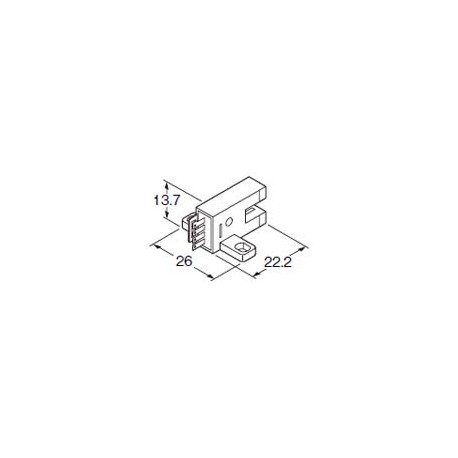 PMT54 PM-T54 PANASONIC * * UZJ332, tipo U, 5mm, NPN, Connettore