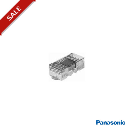 RT3S24J PANASONIC RT3S relay terminal with 4 exchangeable relays, 24VDC coil, screw terminal, max. breaking ..