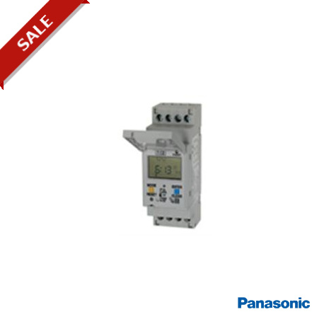 TB6220187 PANASONIC interrupteur horaire numérique TB6, 2 circuits, 220-240 VAC, cycle hebdomadaire, réserve..