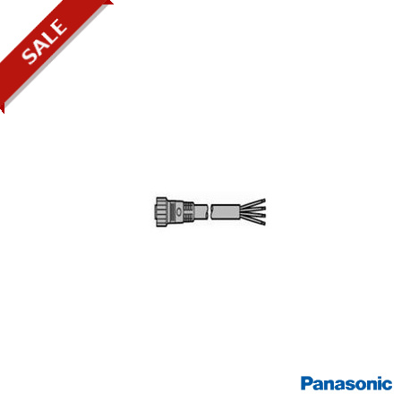 UZZ80850D 8040355 PANASONIC 5 m sensor cable with M8 connector, straight, 4 pin