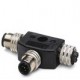 SAC-M12T/2XM12 PB DP 1507780 PHOENIX CONTACT T connector for bus system, 5 pole, PROFIBUS, M12 to M12 B-code..