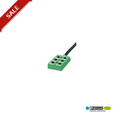 SACB-6/12-L- 5,0PUR 1695139 PHOENIX CONTACT Boîtier capteur/actionneur, Méthode de connexion : Douille M12 P..