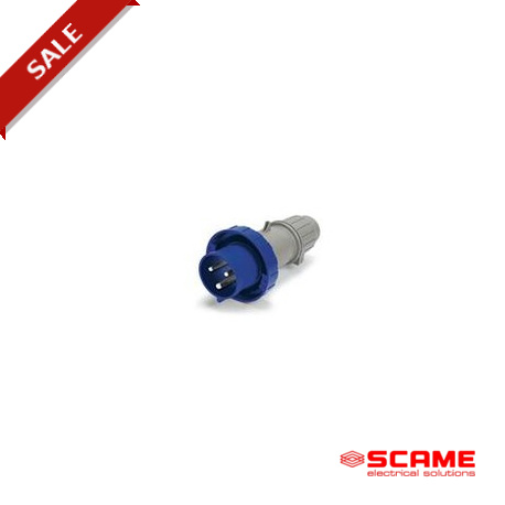 216.72033 SCAME SCM320P6W STECKER 2P+E IP67 20A 6h 200-250V