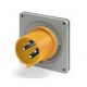 242.71690 SCAME BASE CONECTORA 2P + T IP44 16A 100-130V 4h